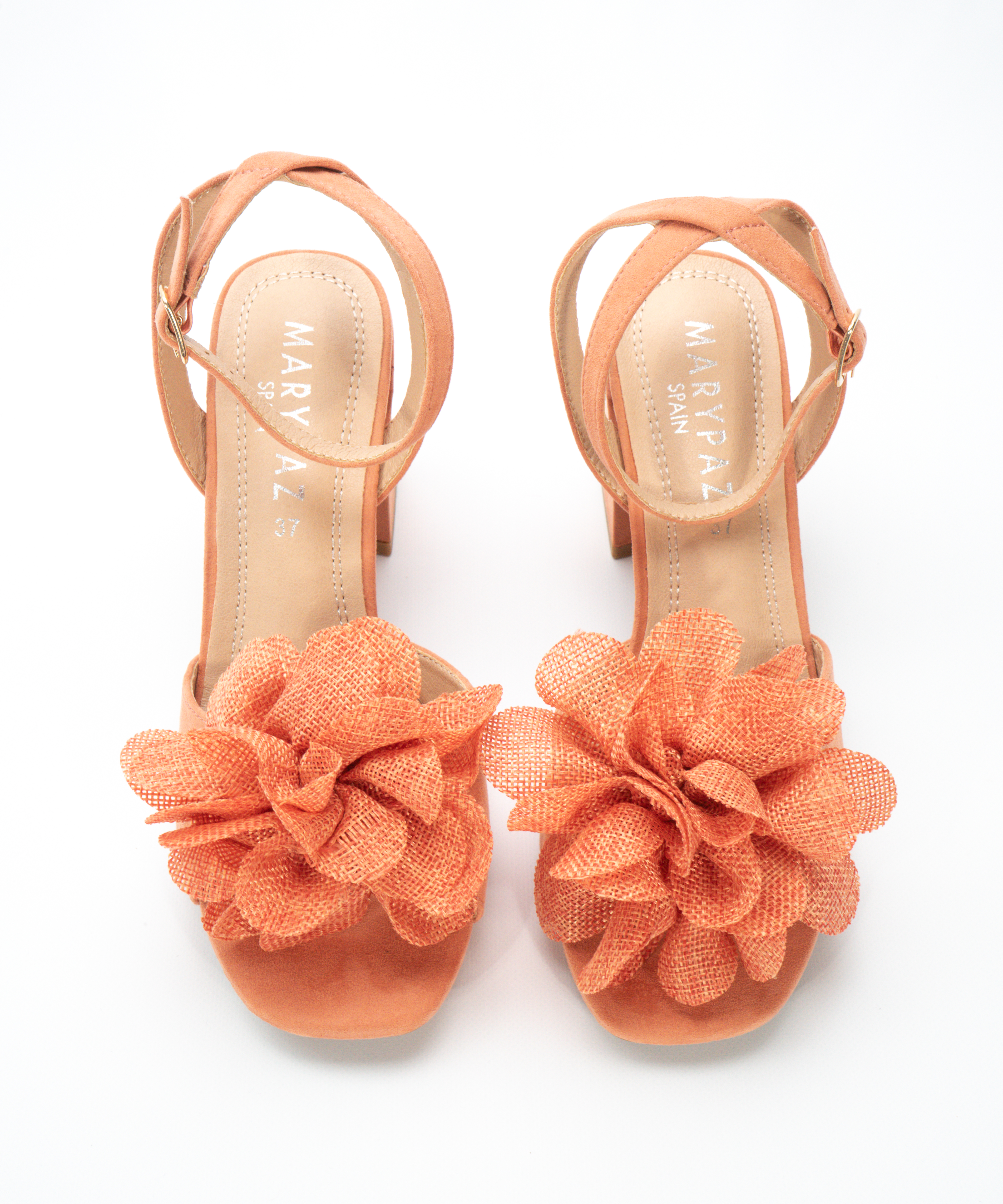 Sandalias tacón adorno floral image number null